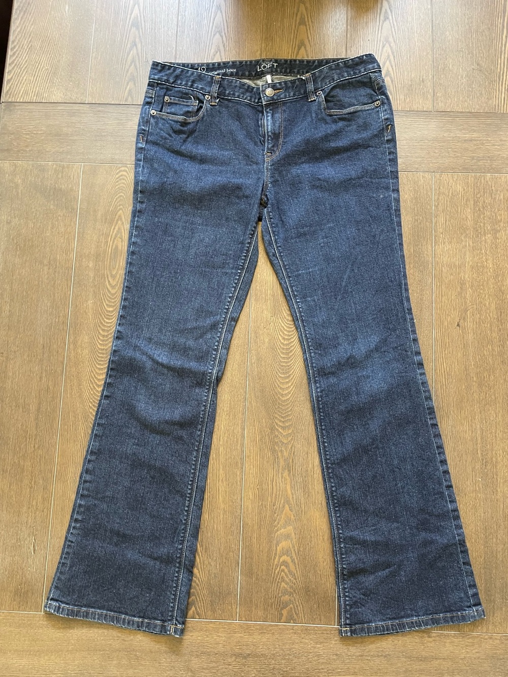 LOFT Women’s Dark Blue Bootcut Jeans. Size 12